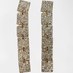 Rhinestone bling earrings